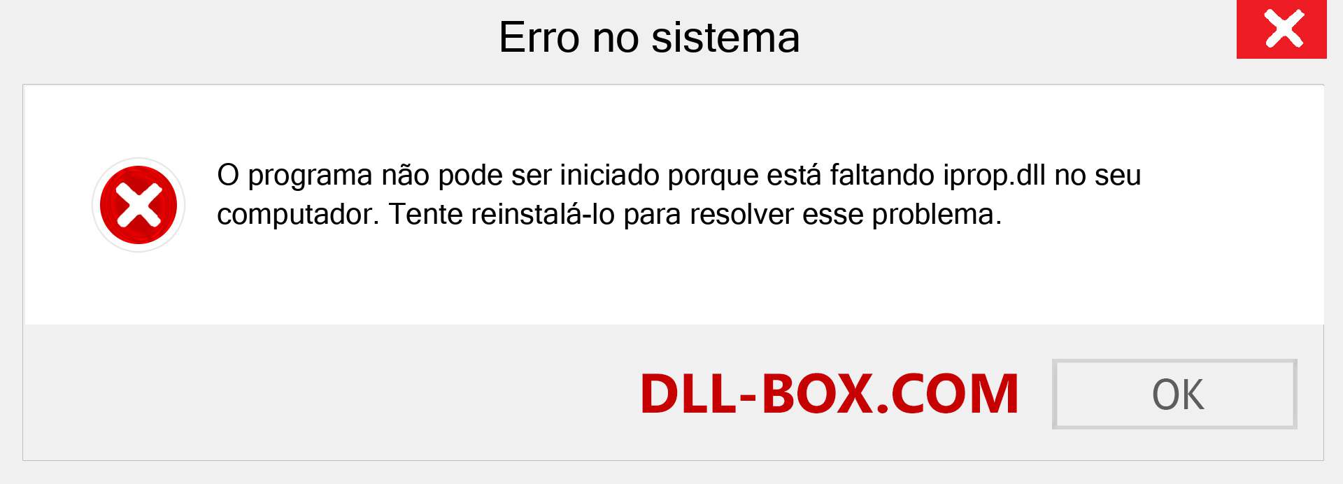 Arquivo iprop.dll ausente ?. Download para Windows 7, 8, 10 - Correção de erro ausente iprop dll no Windows, fotos, imagens